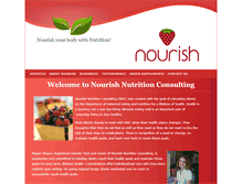 Tablet Screenshot of nourishnutritiononline.com